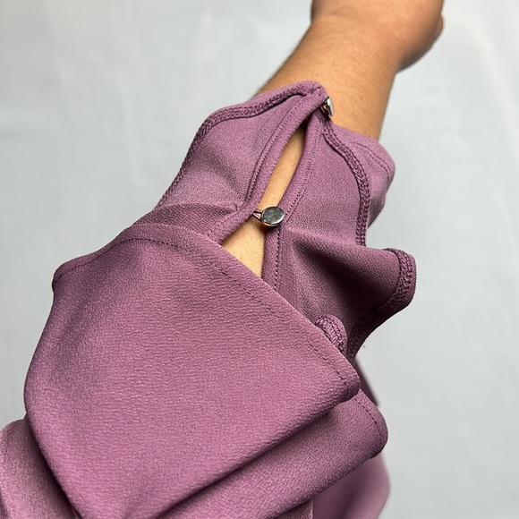 EUC 7th Avenue New York and Company mauve color stretchy dress shirt - Picture 2 of 7